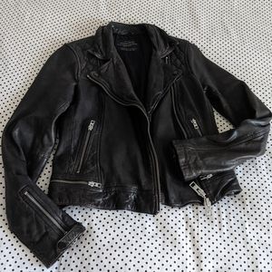 All Saints Conroy Leather Biker Jacket